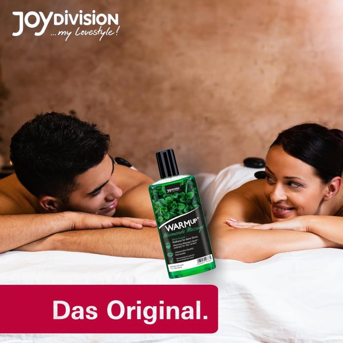 Ulei Masaj WarmUp "Menta" - 150 ml - detaliu ambalaj