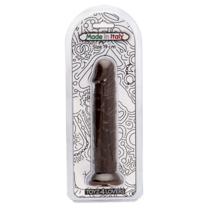 Dildo Natural Realistic, Amedeo Brown [ 16,5 cm x 3,5 cm ] - vedere spate