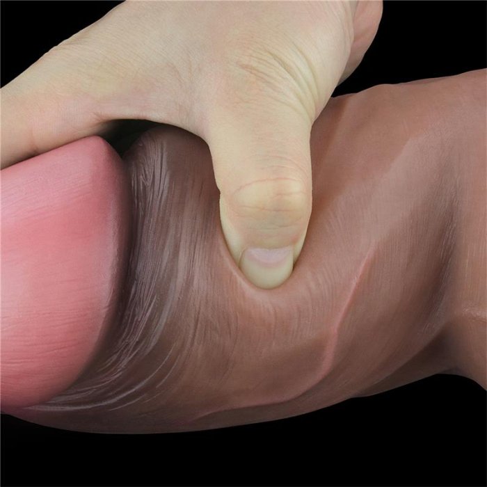 Dildo 7" Dual Layered Platinum Silicone [ 18,2 cm x 6,6 cm ]#