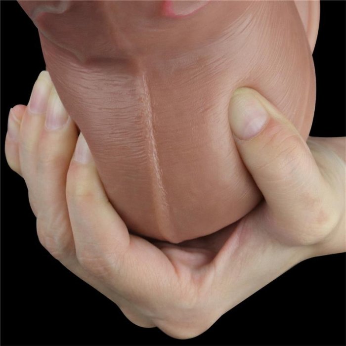 Dildo 7" Dual Layered Platinum Silicone [ 18,2 cm x 6,6 cm ]#