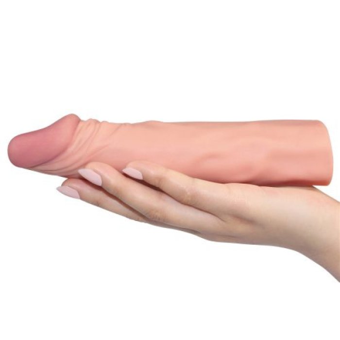 Prelungitor Penis »Lovetoy Pleasure X Tender« 19 cm - Natural - vedere laterala