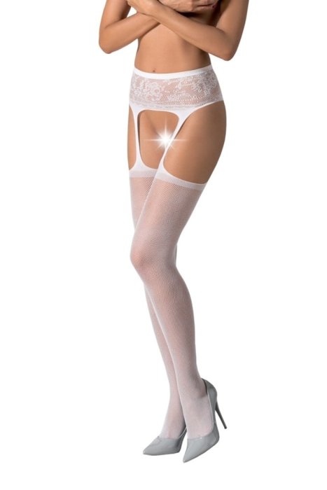 Dres Decupat Model Floral Passion S028 - Alb