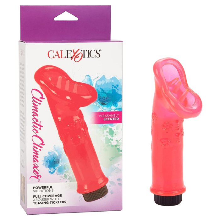 Vibrator Calexotics »Climaxer« 14 cm - Rosu - detaliu finisaj