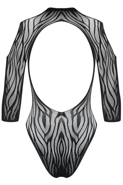 Body Obsessive, Merry, cu decupaje, umeri goi, animal print, negru, S-L#