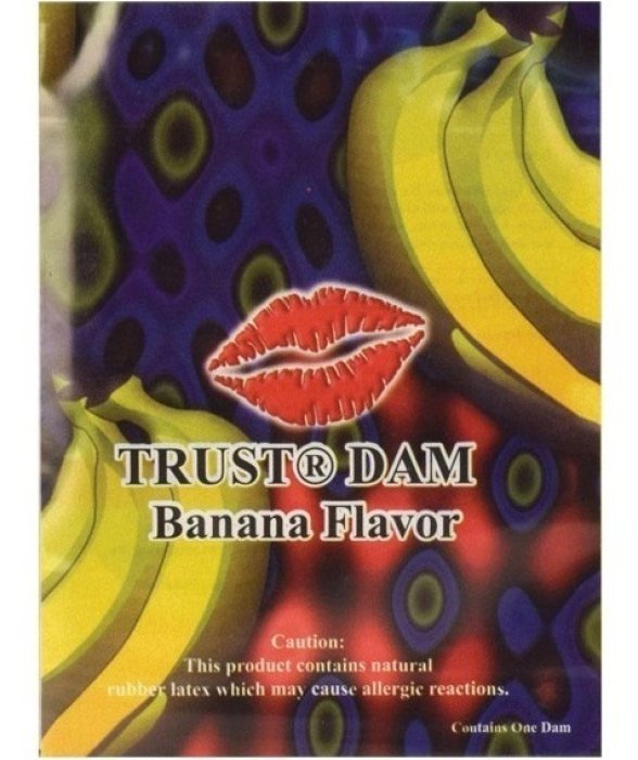 Prezervativ Oral pentru Femei EXS "Dental Dam" 1 Bucata - Banana