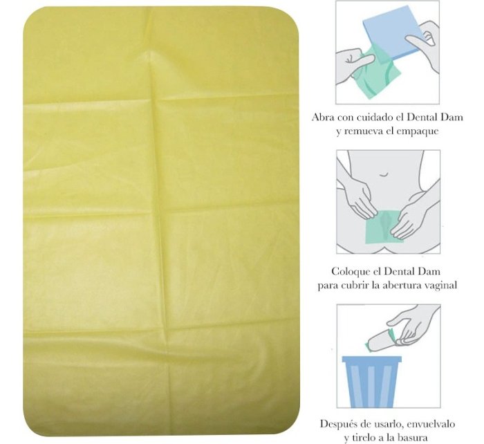 Prezervativ Oral pentru Femei EXS "Dental Dam" 1 Bucata - Banana##