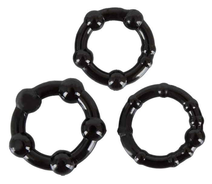 Set Inele Penis You2Toys "Get Hard" Negru - culoare si material