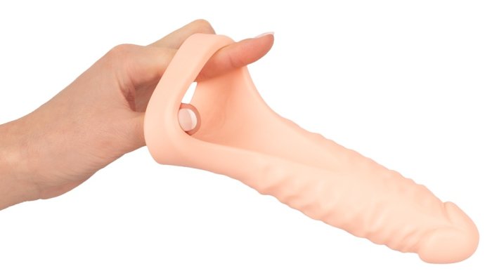 Prelungitor Penis Realistixxx »Double Fucke« 18 cm - Natural - detaliu ambalaj