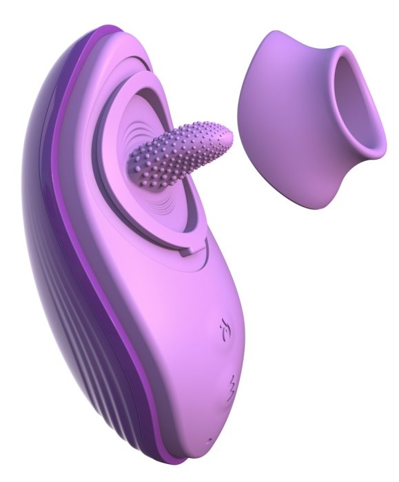 Vibrator cu Limba si Incalzire Pipedream »Fantasy for Her« 13 cm - dimensiuni complete