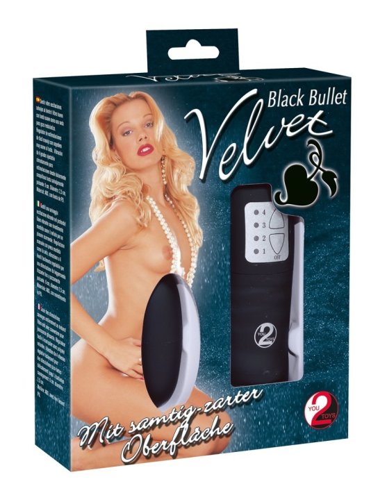 Ou Vibrator You2Toys »Velvet« 6 cm - Negru