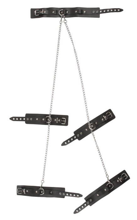 Sistem de Imobilizare  ZADO "All Over Leather Restraints" Negru##