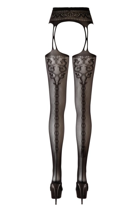 Ciorapi Pojartier Suspender Tights Cottelli Collection - Negru