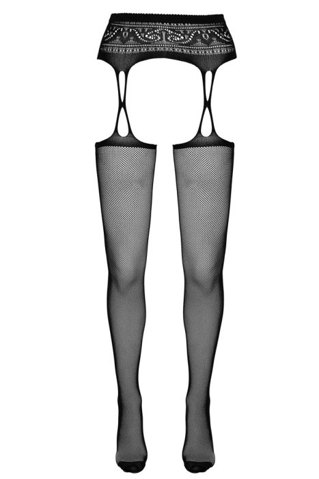 Ciorapi Pojartier Suspender Tights Cottelli Collection - Negru