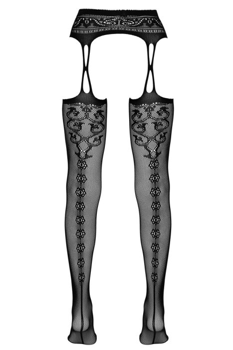 Ciorapi Pojartier Suspender Tights Cottelli Collection - Negru