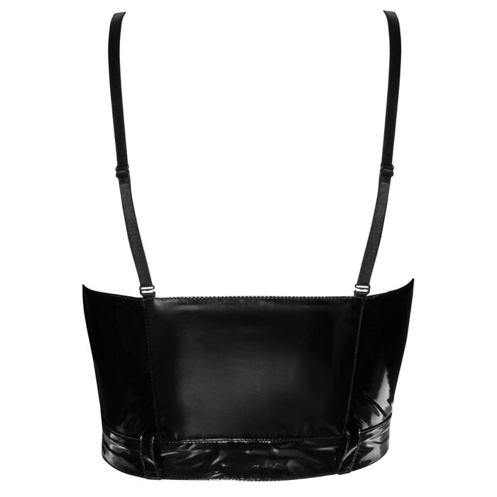 Bustiera Latex Carmen -Negru