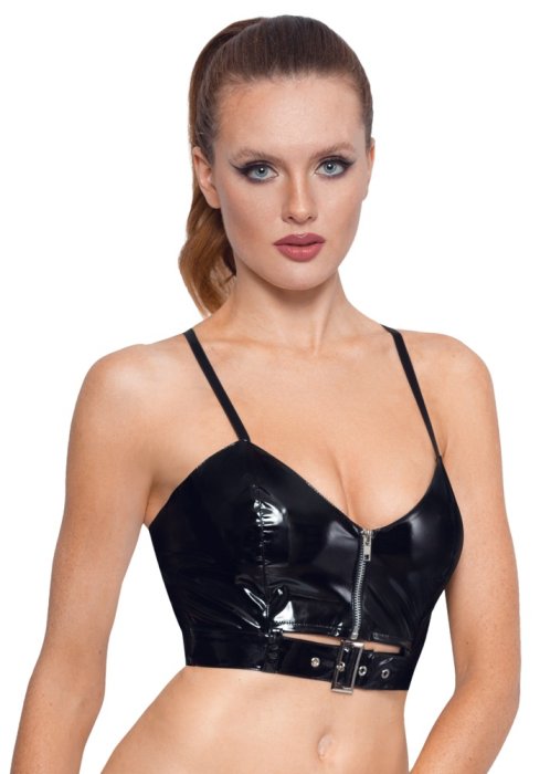 Bustiera Latex Carmen -Negru