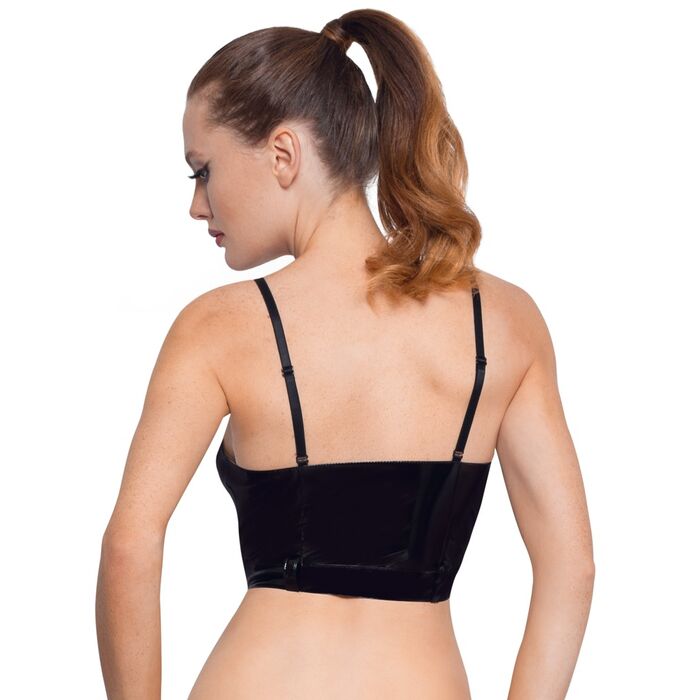 Bustiera Latex Carmen -Negru
