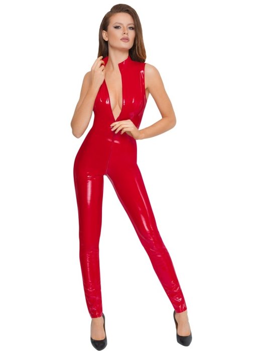 Salopeta Latex Femei Black Lavel - Rosu