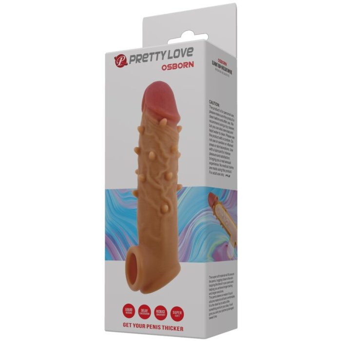 Prelungitor de Penis Profesional, cu Tepi silicon si inel testicole - accesorii incluse