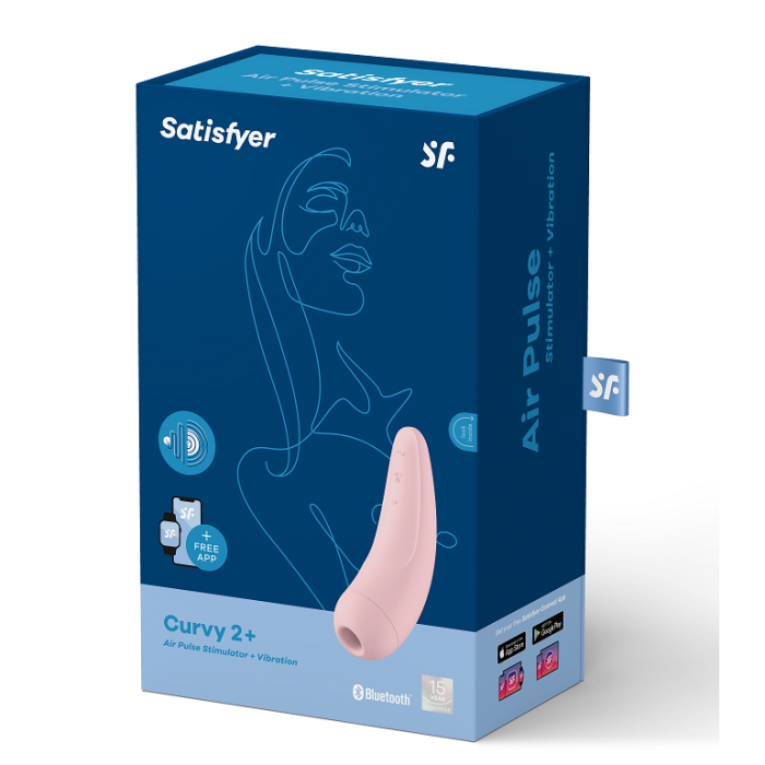 Vibrator Satisfyer Curvy 2 Air Pulse, Connect App - vedere de ansamblu