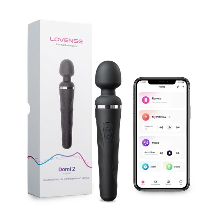 Aparat de masaj Lovense »Domi 2« 23,4 cm - Negru