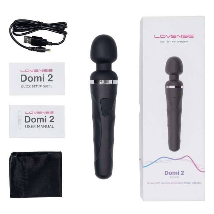 Aparat de masaj Lovense »Domi 2« 23,4 cm - Negru