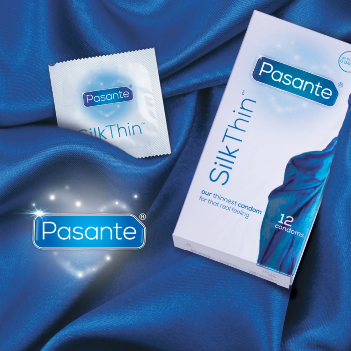 Prezervative PASANTE SILK MS FINE 12 Buc - dimensiuni complete