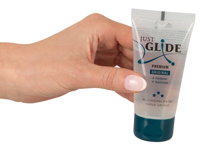 Lubrifiant Just Glide Premium Original, cu panthenol si acid hialuronic, 50ml - culoare si material