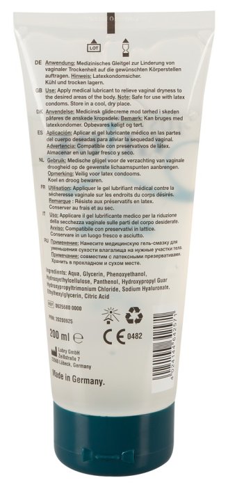 Lubrifiant Just Glide Premium Original, cu panthenol si acid hialuronic, 200ml - detaliu design