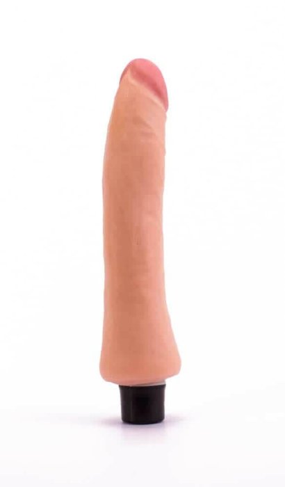Vibrator Ultrarealistic Cyberskin, Real Softee, 10 Vibratii, [24 cm x 3,8 cm]#
