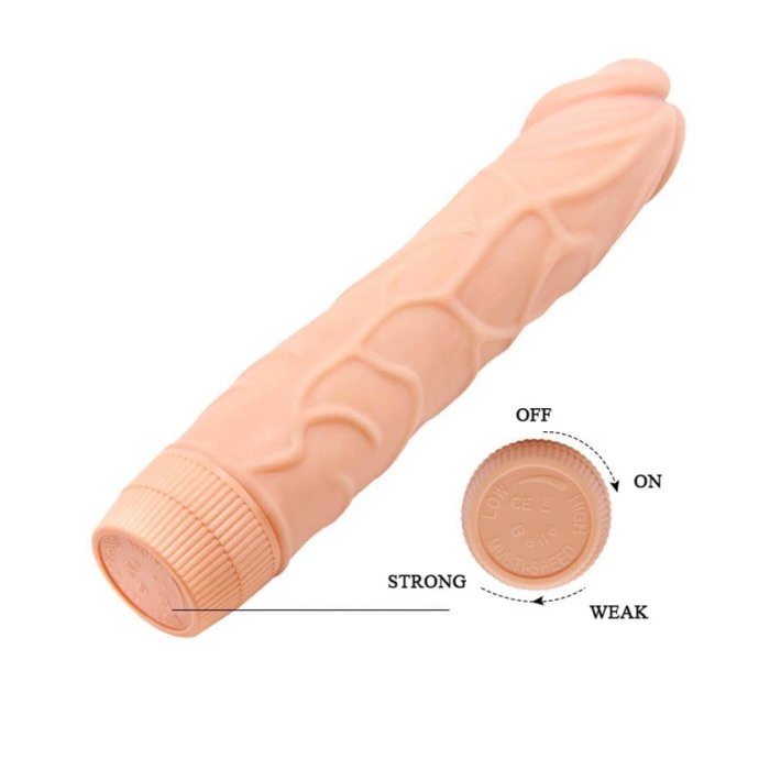 Vibrator Lybaile »Barbara Bob« 23 cm - Natural - dimensiuni complete