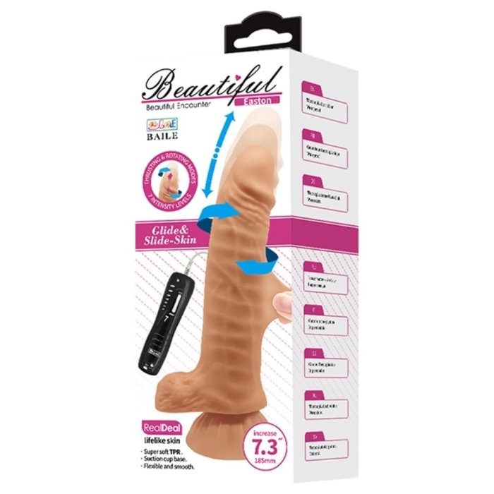 Vibrator Lybaile »Easton« 18,5 cm - Natural - vedere frontala
