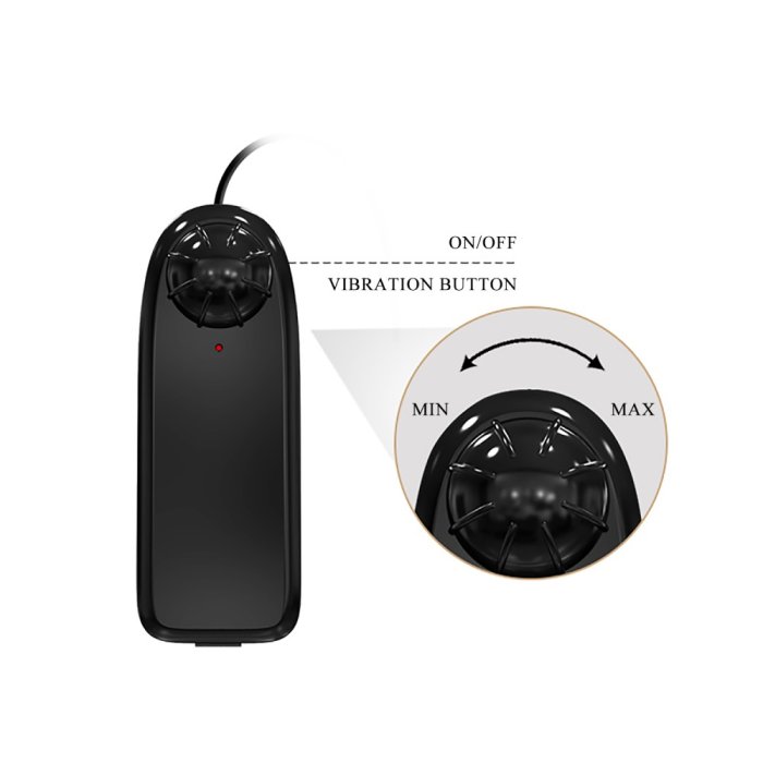 Vibrator XXL Realistic cu scrot si ventuza, Beautiful Jason, [ 25 m x 4,1 cm ] - detaliu ambalaj