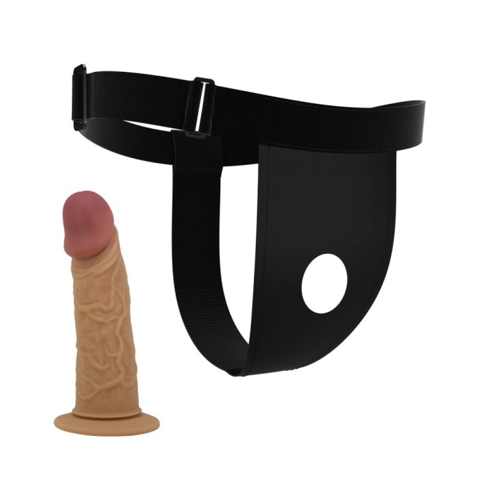 StrapOn Barbati Pretty Love »Houston Harness Briefs« 17,5 cm - culoare si material
