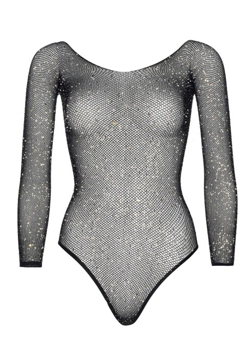 Body cu strasuri Leg Avenue, Falling 4 U Rhinestone Bodysuit, S-L#