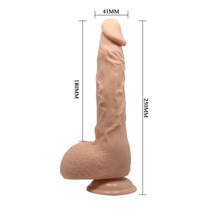 Dildo Realistic Baile "Beautiful Jason" 25 cm - Natural - detaliu design