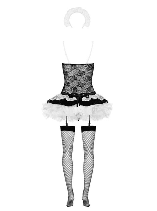 Lenjerie sexy, Costum Menajera, Obsessive, Housemaid# - detaliu finisaj