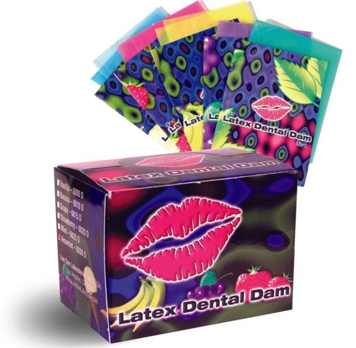 Prezervativ Oral pentru Femei EXS "Dental Dam" 1 Bucata - Struguri##