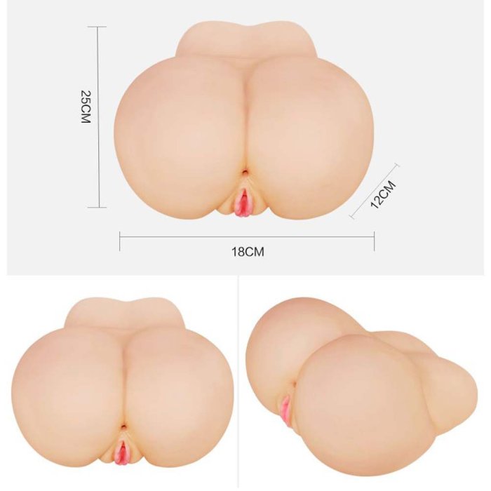 Masturbator Lovetoy "Fuck Me Bare Perfect Ass & Pussy" 25 cm - Natural##