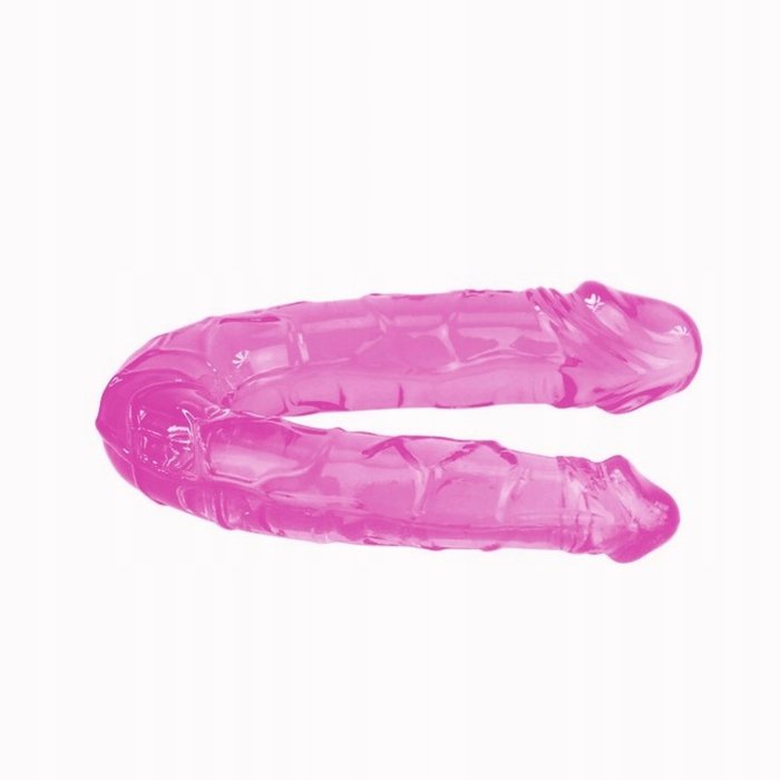 Dildo Dublu Baile "Double Dong" 30 cm - Violet - detaliu finisaj
