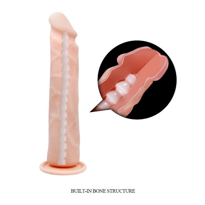 Dildo Baile "Flexible" 24 cm - Natural - culoare si material
