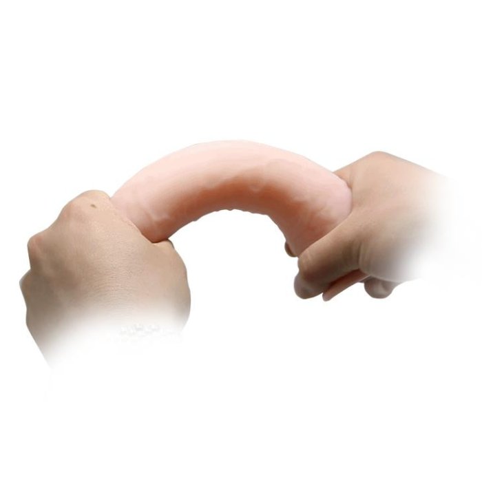 Dildo Baile "Flexible" 24 cm - Natural - dimensiuni complete