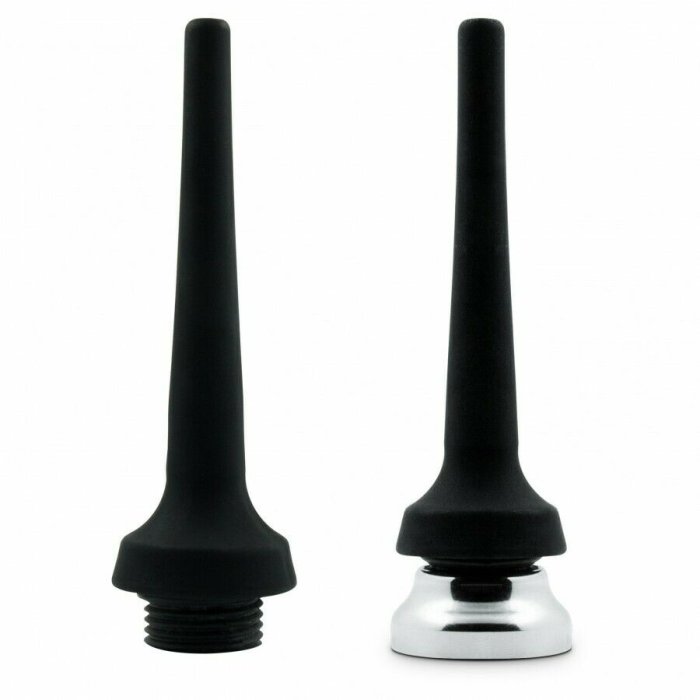 Set Cap de Dus Irigator Intim Tapered Silicone Enema, Anal Shower, 11,2 cm - vedere spate