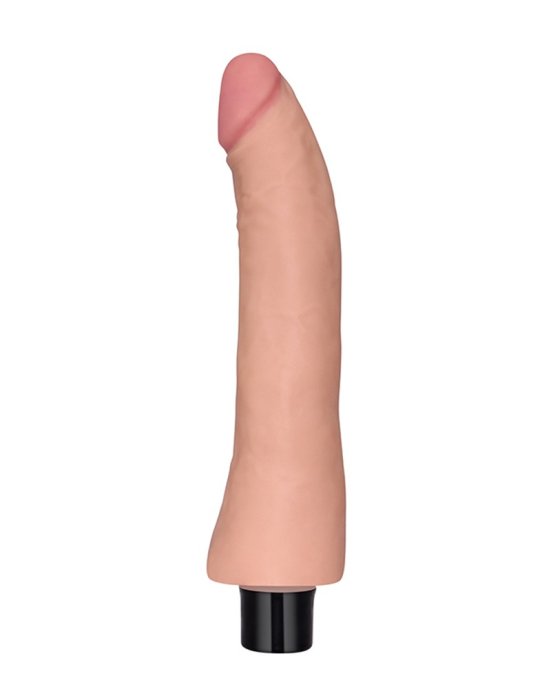 Vibrator Ultrarealistic Cyberskin, Real Softee, 10 Vibratii, [24 cm x 3,8 cm]#