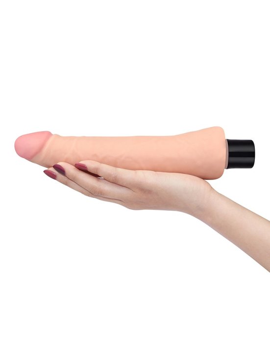 Vibrator Ultrarealistic Cyberskin, Real Softee, 10 Vibratii, [24 cm x 3,8 cm]#