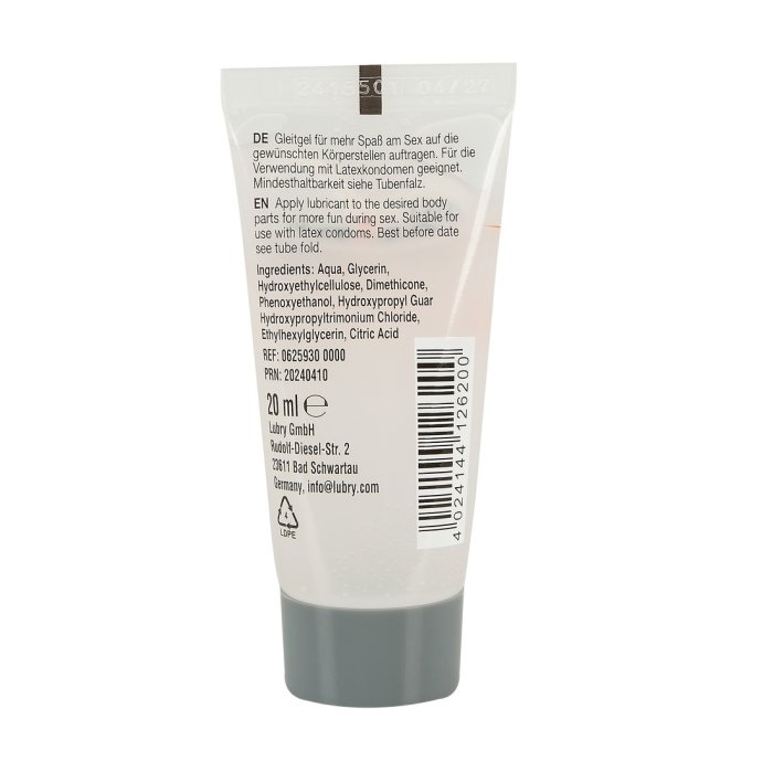 Lubrifiant Vegan, Just Glide, Performance, pe baza de apa si silicon, 20ml - dimensiuni complete