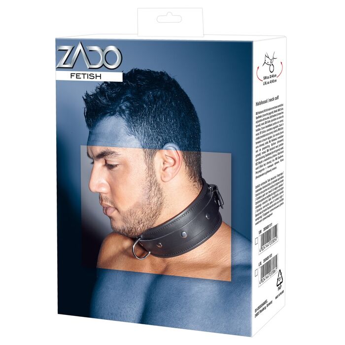Zgarda  ZADO "Leather Collar" - Negru##