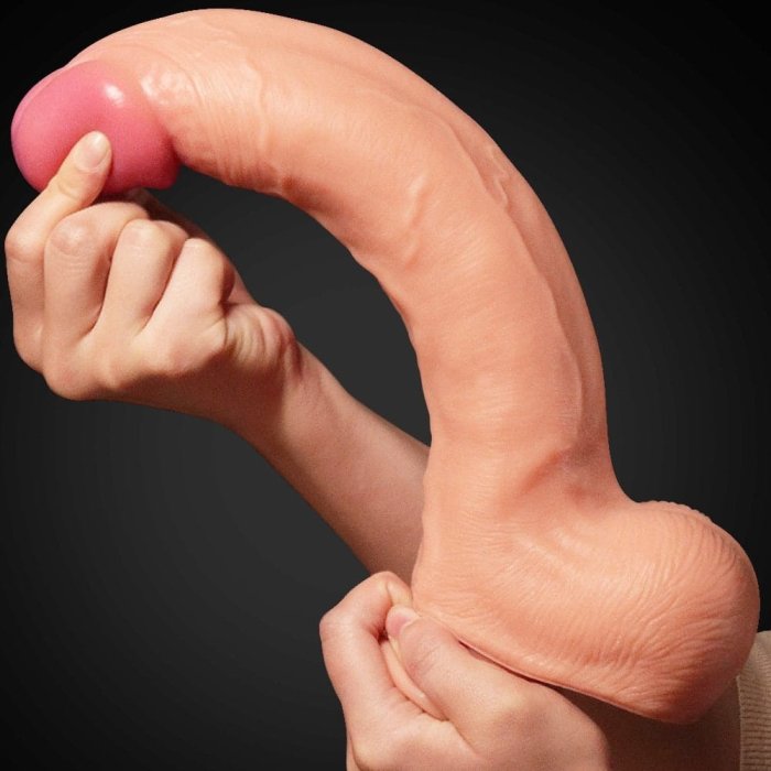 Dildo Lovetoy "Cock King Size XXL" 31 cm - Natural - vedere spate