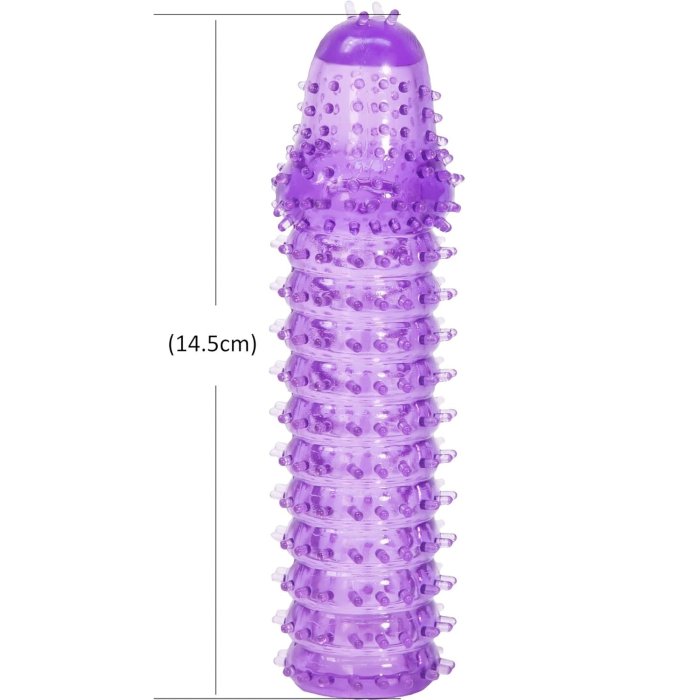 Prelungitor Penis Seven Creation »Super Stretch« 14,5 cm - Violet - culoare si material