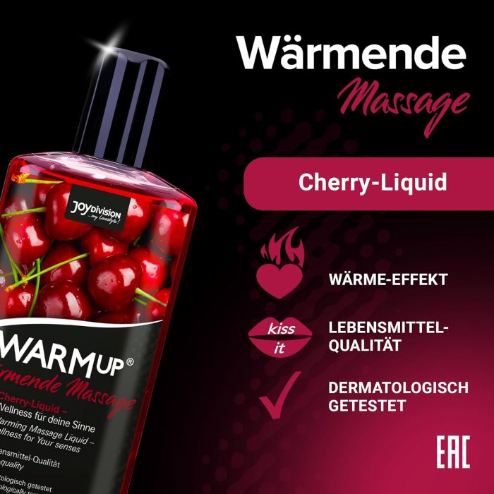 Ulei Masaj WarmUp »Cirese« - 150 ml